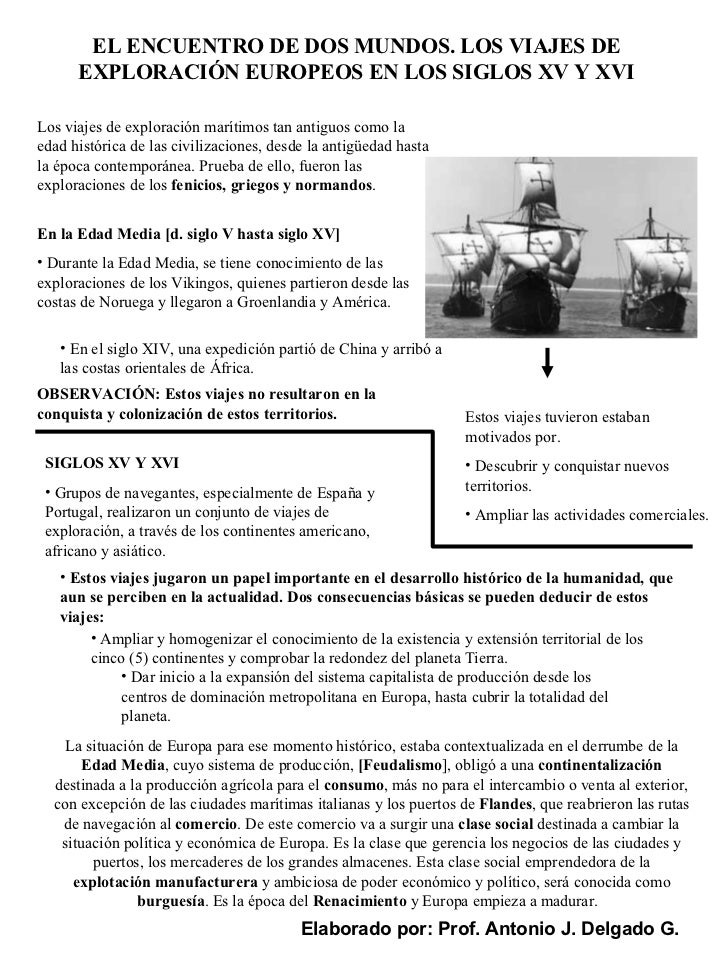 DE LOS VIAJES DE EXPLORACION de los viajes de exploracion: