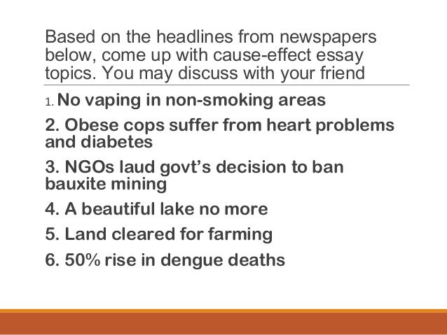 how to write cause and effect essay in ielts