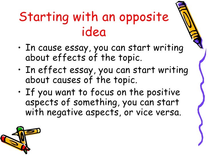 High school cause and effect essay topics