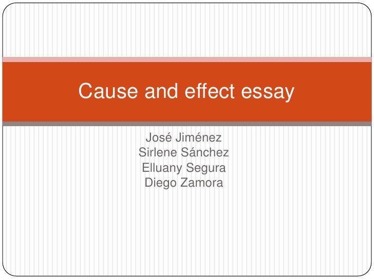 Cause effect essays