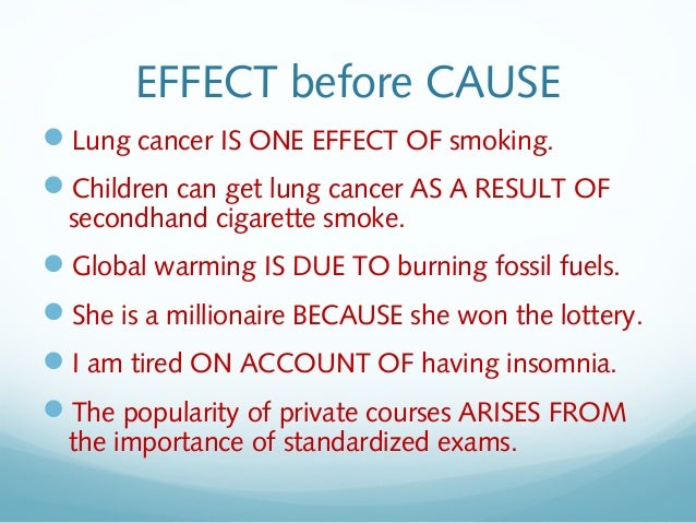Example essay effect of smoking