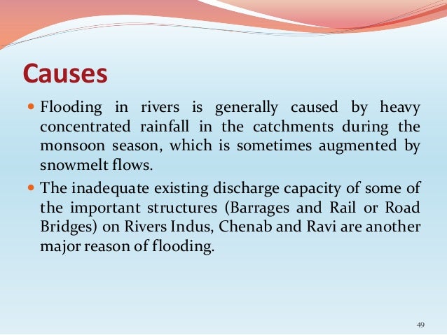 Effect essay: causes of flood