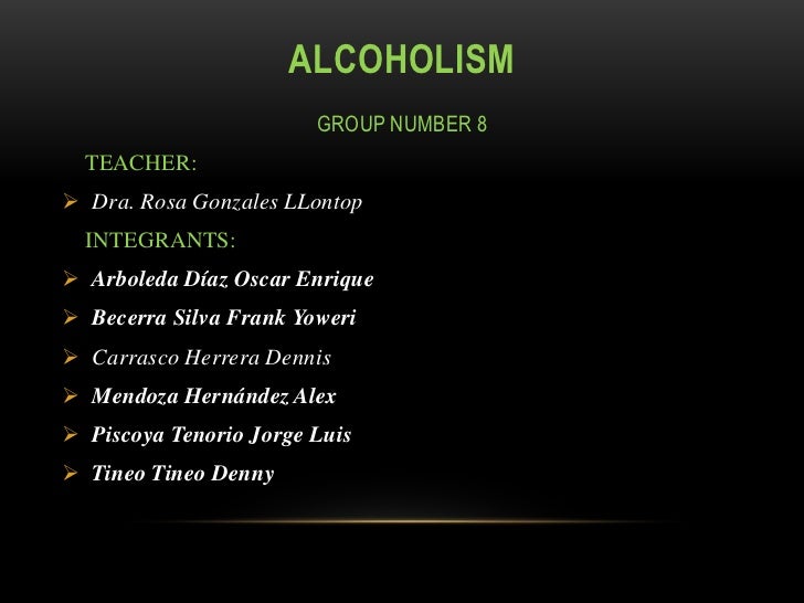 write me custom alcoholism powerpoint presentation