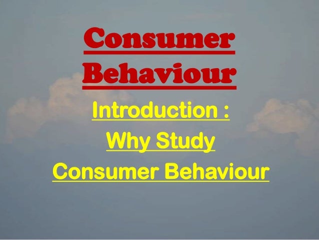 Research article on consumer behaviour