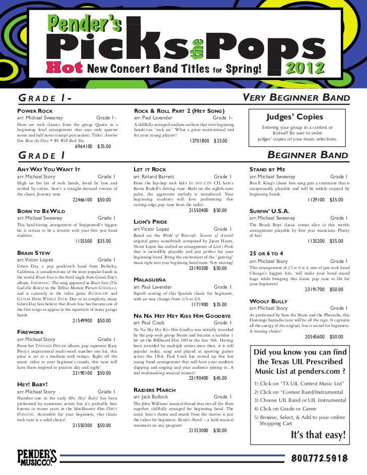 Concert Band Pdf Library