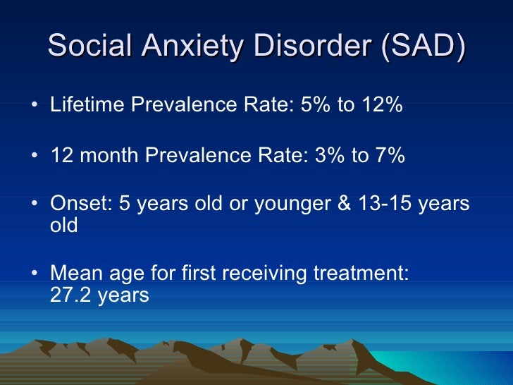 Anxiety Disorders Essay
