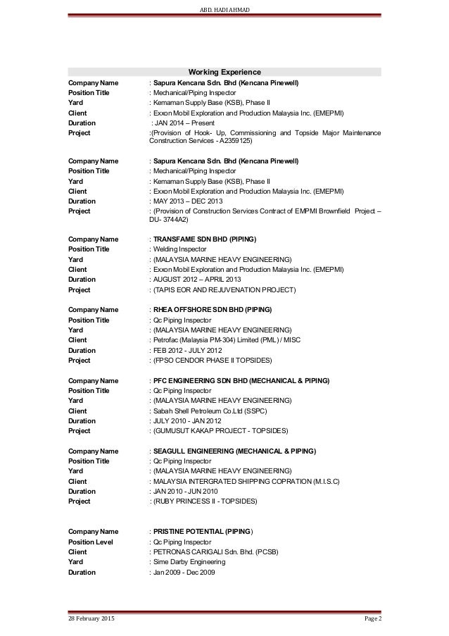 Resume abd phd
