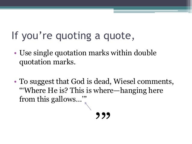 Image Result For Quotation Marks Double