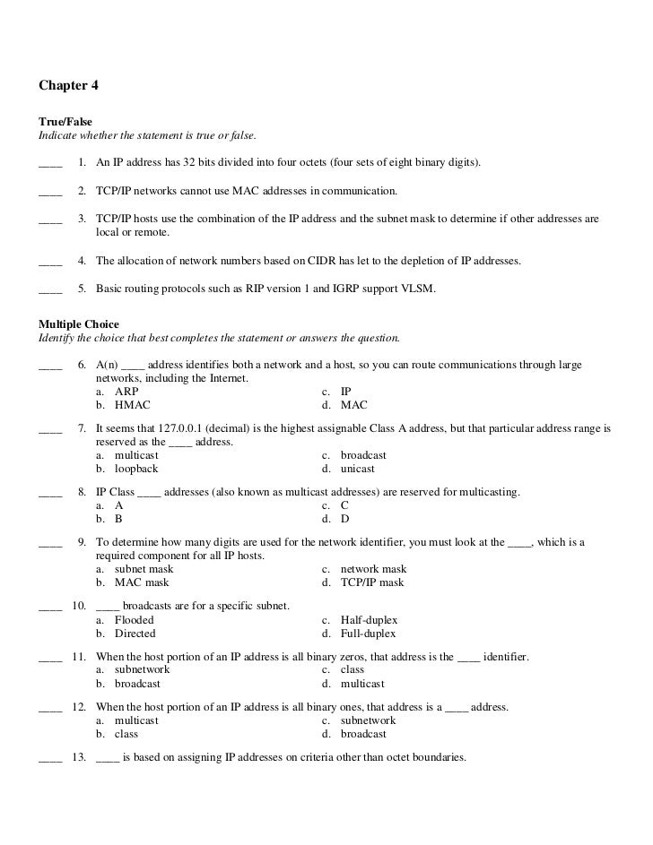 Ccna Ip Addressing Pdf