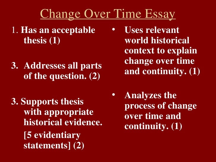 2006 continuity and change-over-time essay question 2006 continuity and change-over-time essay question