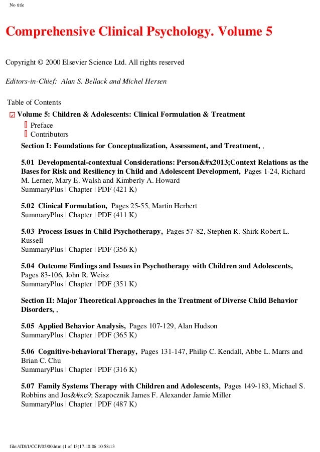 Clinical Psychology web hyperlink Clinical Psychology web hyperlink
