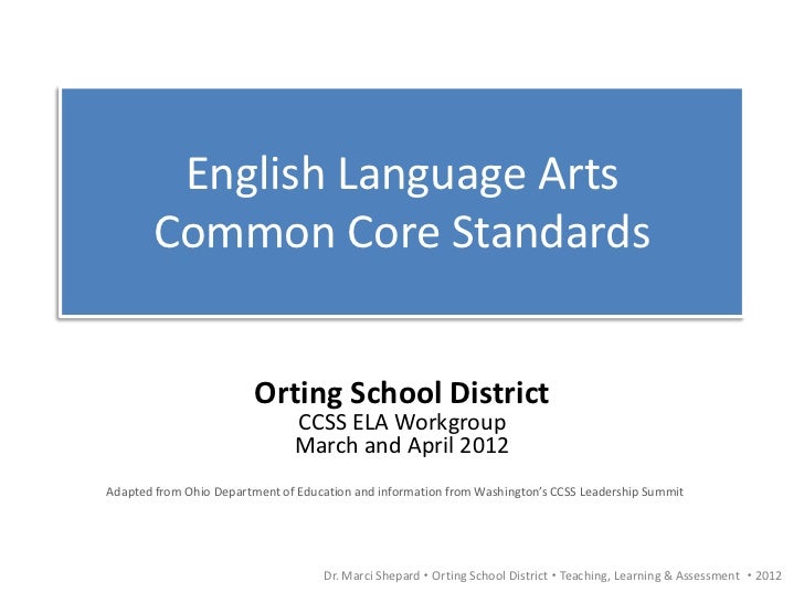 what are the ela common core standards what are the ela common core standards
