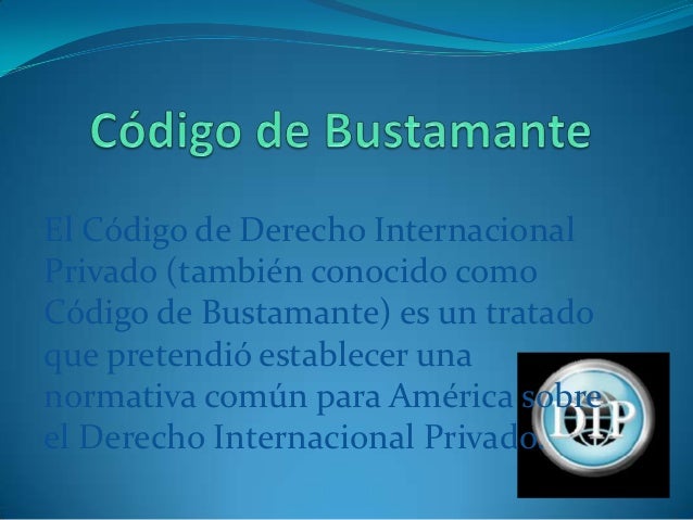 Código de bustamante (2)