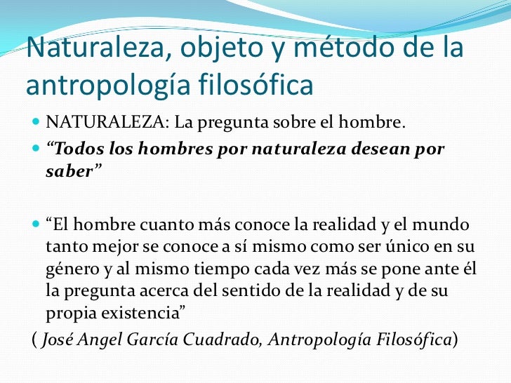 Introduccion a la Antropología Filosófica