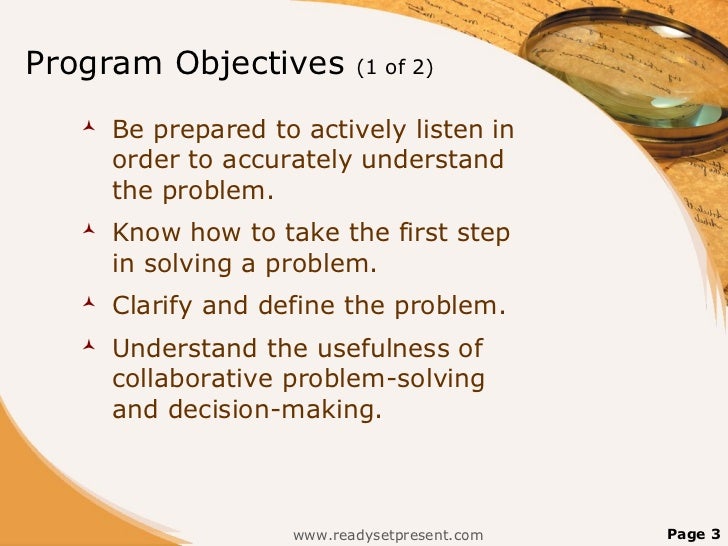 Steps To Solve A Problem