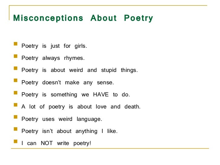 powerpoint presentation poetry sixth grade
