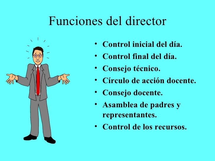Funciones del Directivo