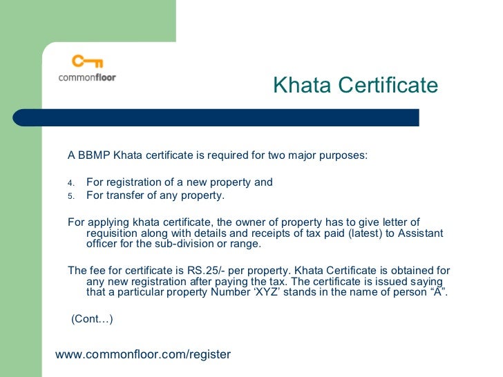khata transfer and registaration process khata transfer and registaration process