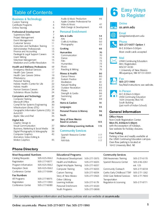 Online Continuing Education Unm Online Continuing Education