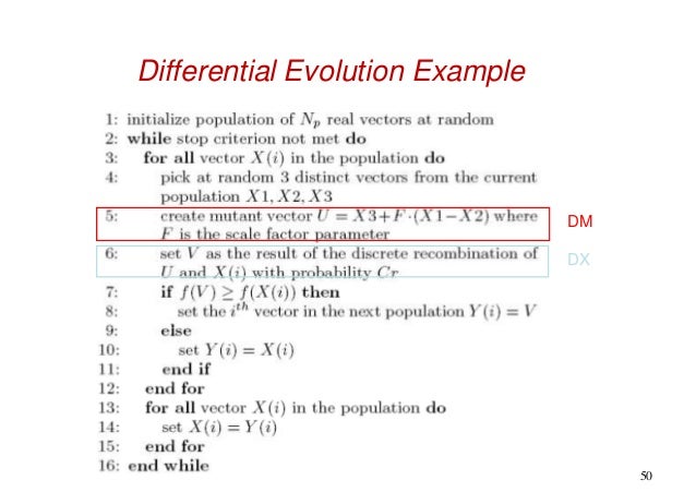 Thesis on differential evolution