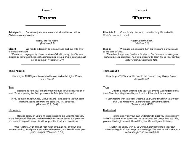 Celebrate recovery lesson 5 addiction