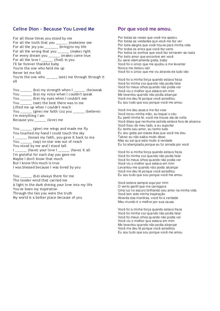 YOU LOVED ME CELINE DION LETRA TRADUCIDA you loved me celine dion letra traducida: