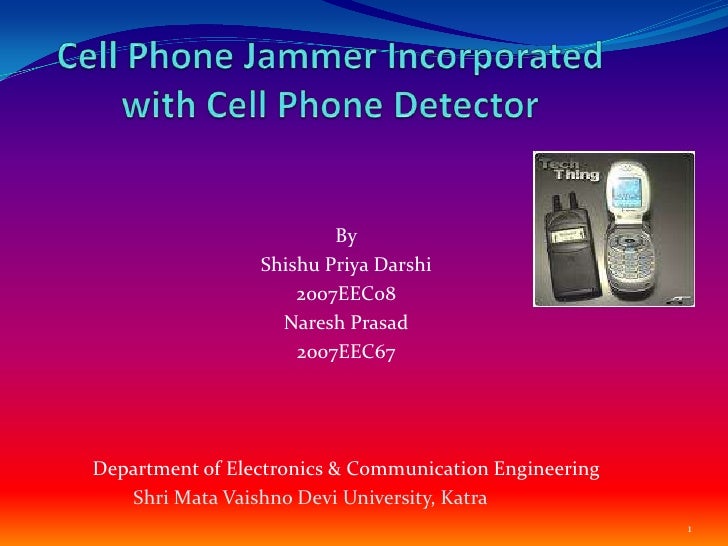 Cell phone jammer ppt