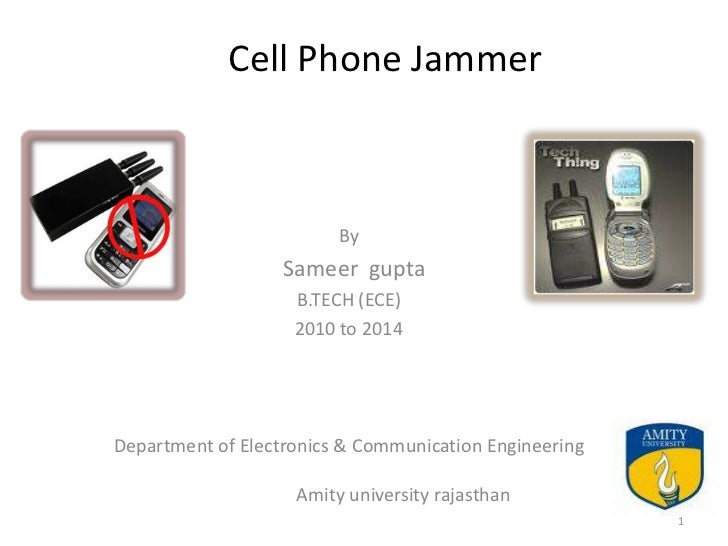 Cell phone jammer ppt