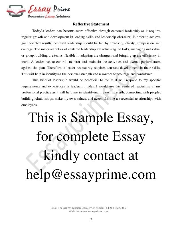 Good leadership essay examples