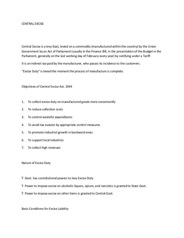 letter format to excise department central excise letter format to excise department central excise