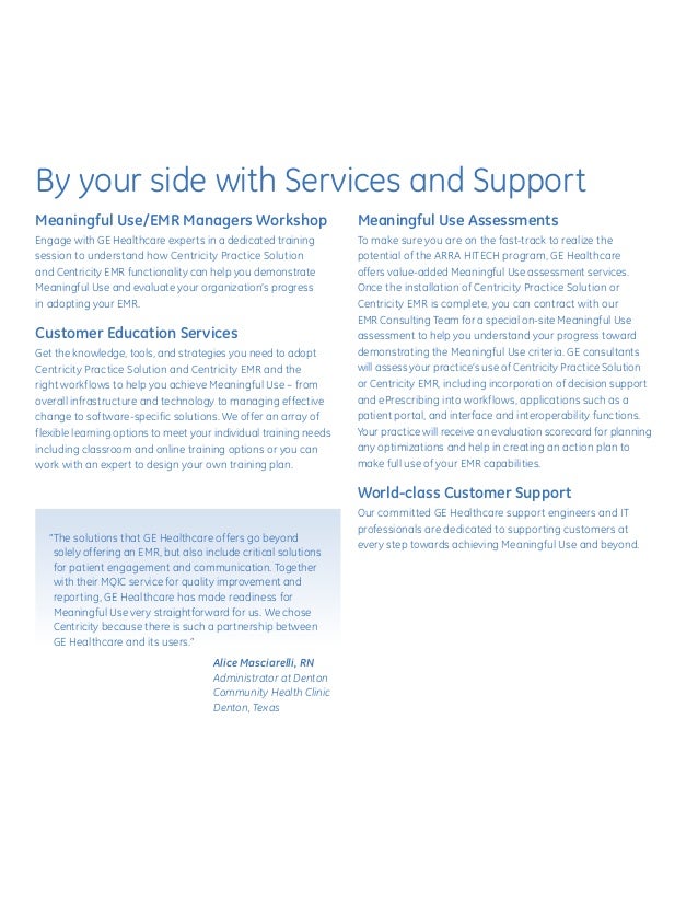 Going beyond Meaningful Use with EMR solutions from the Centricity poâ€¦