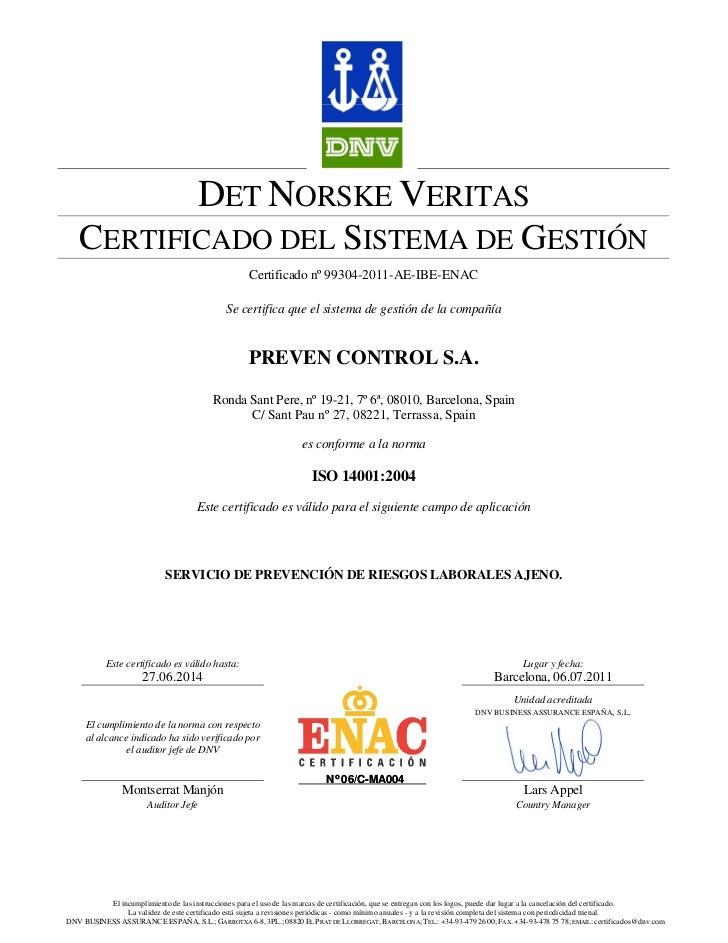 ISO CERTIFICADO iso certificado: