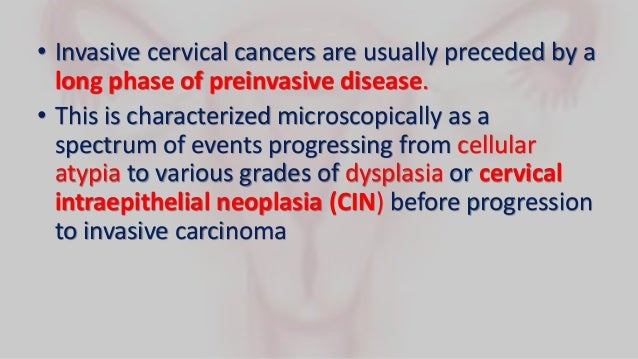 reasons of cervical and breast cancer