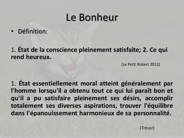 Tout homme cherche le bonheur