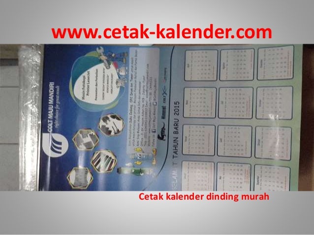 Cetak kalender meja