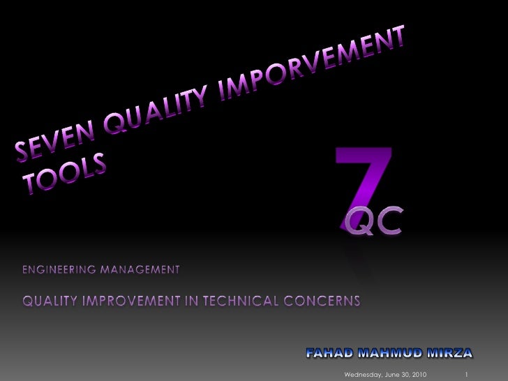 7+QC+Tools+PDF SEVEN QUALITY IMPORVEMENT TOOLS 7 QC ENGINEERING MANAGEMENT QUALITY ...