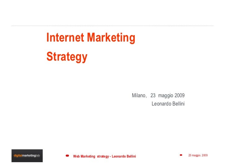 Internet marketing Strategy