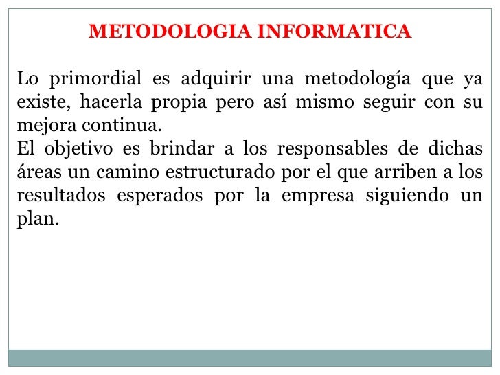 unidad 2 Metodologia Informatica