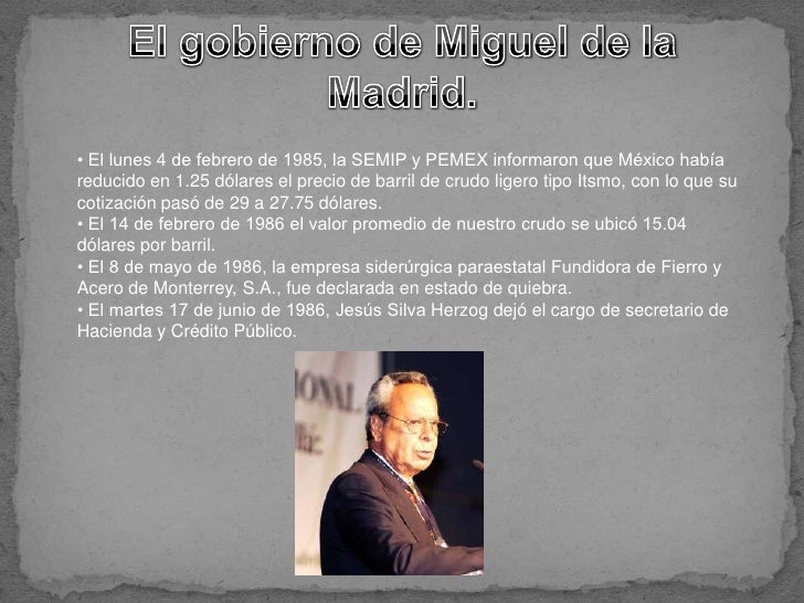 El sexenio de José López Portillo El sexenio de José López Portillo