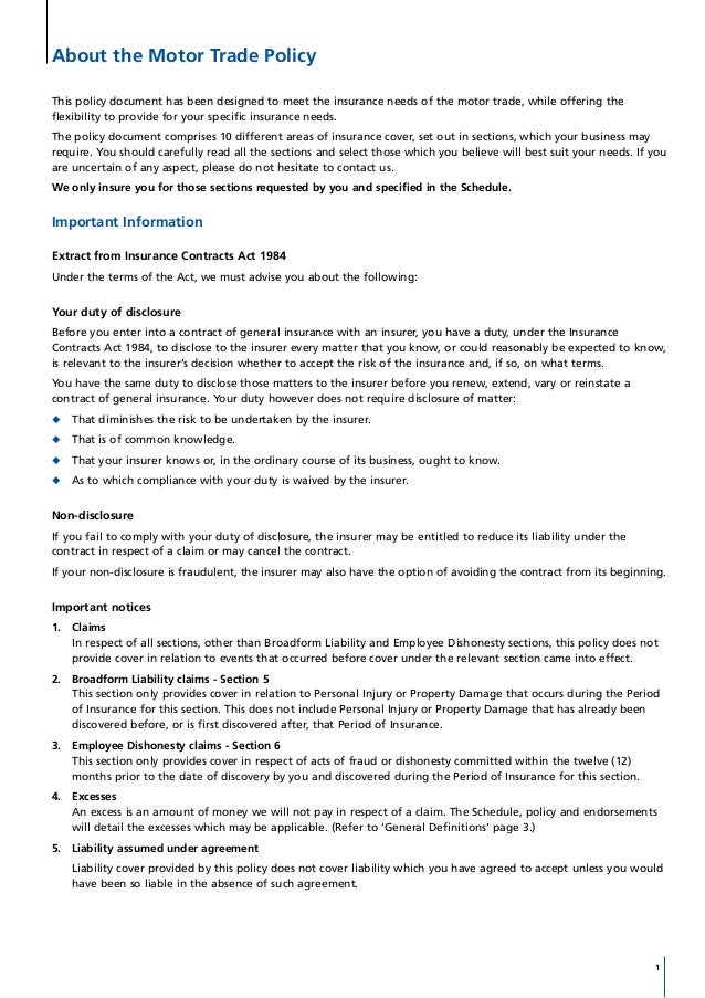 Aviva Policy Wordings Car Insurance Aviva Policy Wordings Car Insurance