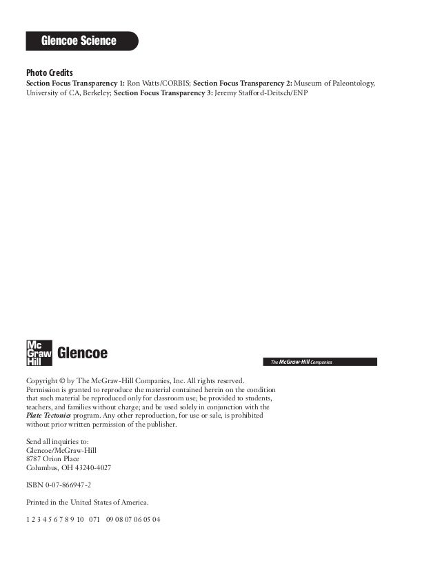 Ch. 7 glencoe worksheets