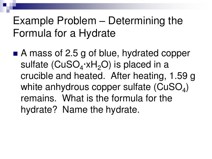 analysis of hydrated copper sulphate essay analysis of hydrated copper sulphate essay