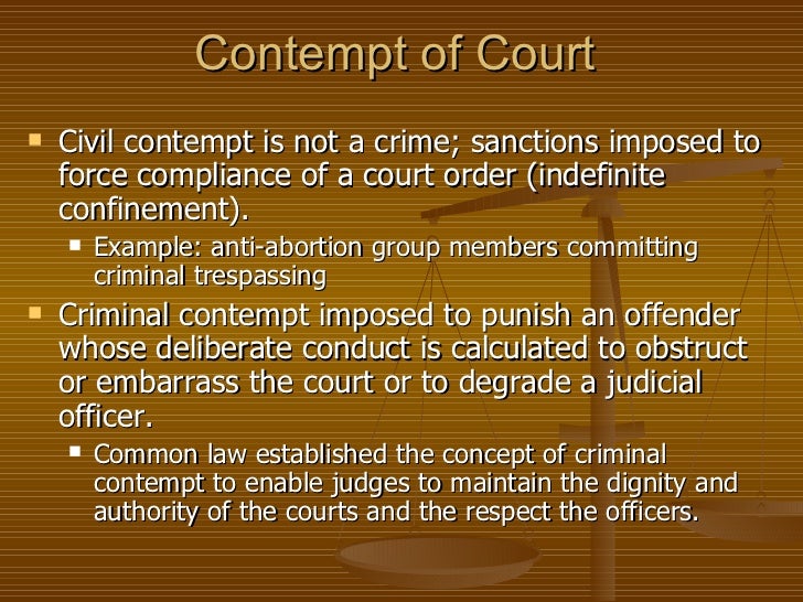 contempt of court essays Open document below is an essay on contempt of court from anti essays, your source for research papers, essays, and term paper examples. contempt of court essays Open document below is an essay on contempt of court from anti essays, your source for research papers, essays, and term paper examples.