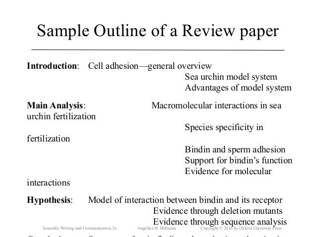 How to write an academic review paper