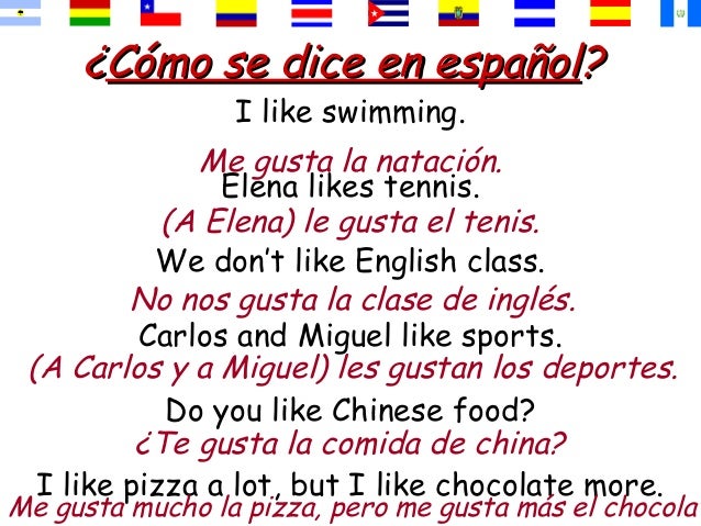 Como Se Dice Te Gusta En Ingles