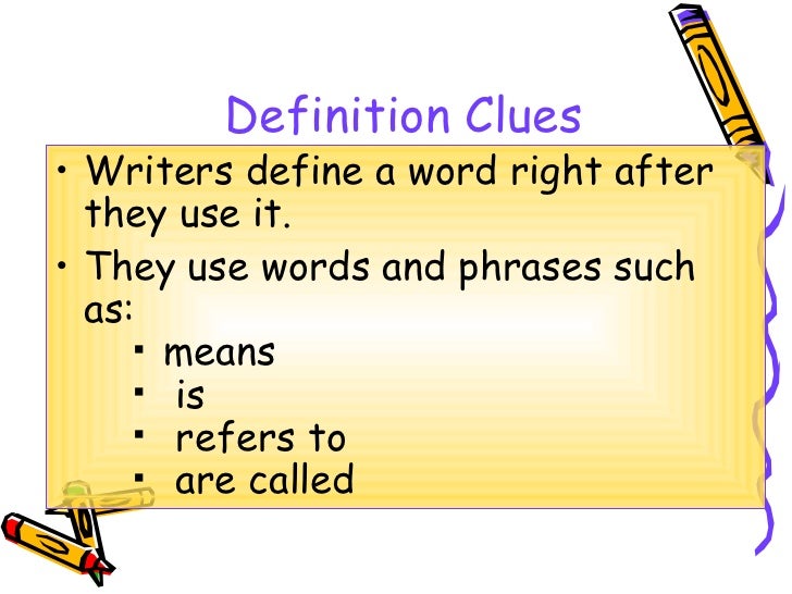 context clues definition