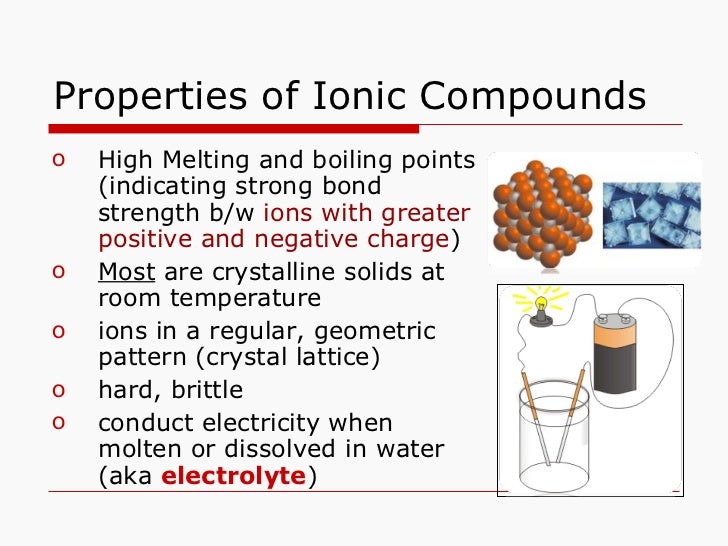 Ch 8 ionic compounds
