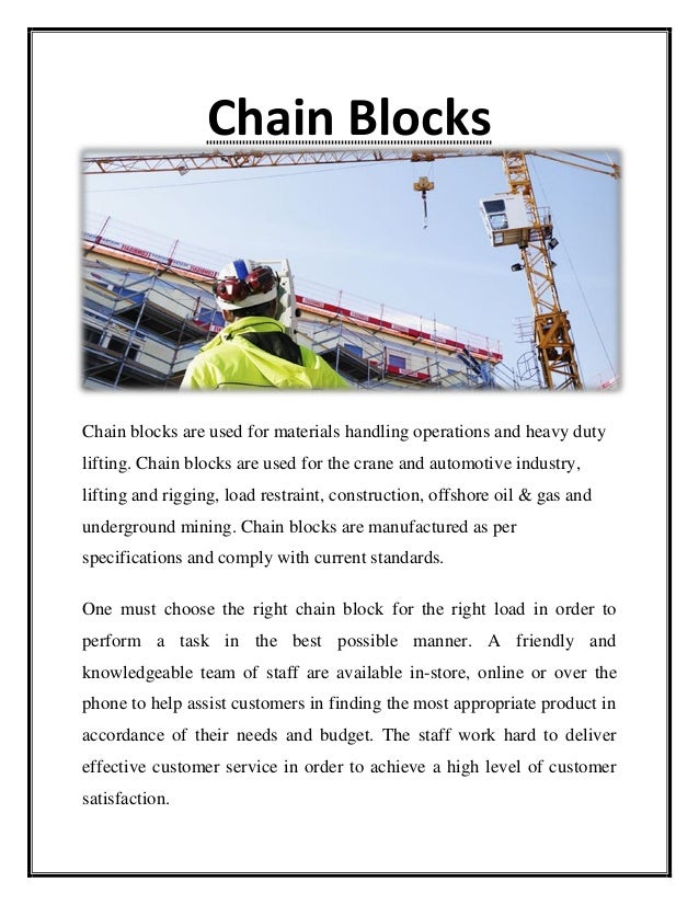 Chain Block
