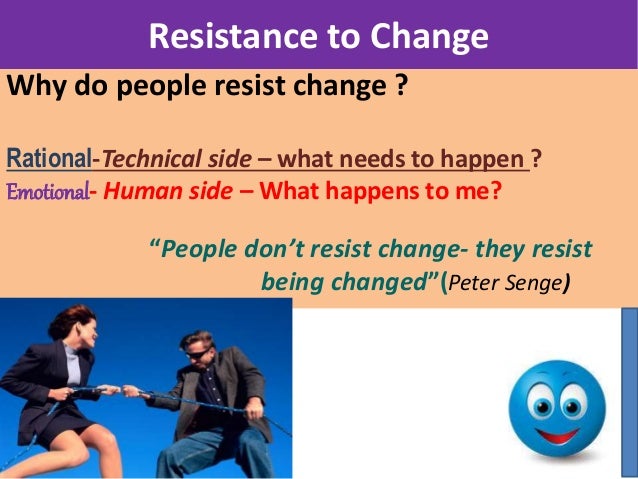 why do people resist change why do people resist change