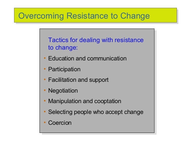 resistance to change definition pdf